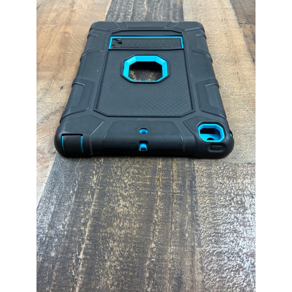Seymac Rugged Tablet Case with Rotating Hand Strap Kickstand Black Blue - Picture 3 of 9